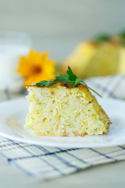 Rice casserole with zucchini — Stock Photo, Image