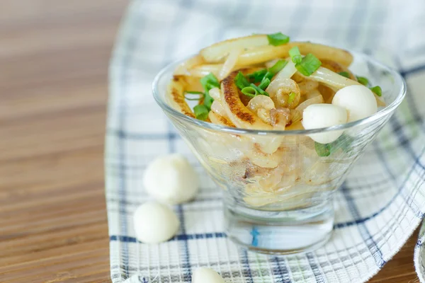 Tintenfisch gebraten — Stockfoto