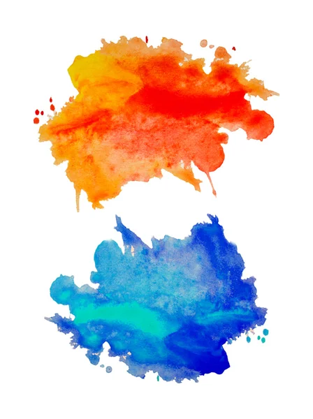 Conjunto de aquarela abstrata pintados à mão fundos — Fotografia de Stock