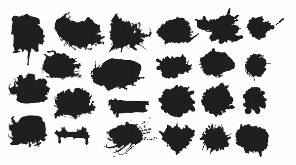 Set of ink stains — Stock Vector