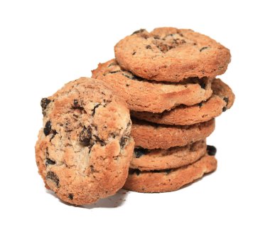 Çikolata parçacıklı kurabiye.