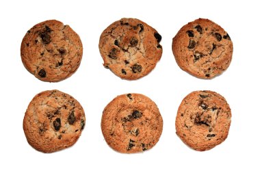 Çikolata parçacıklı kurabiye.