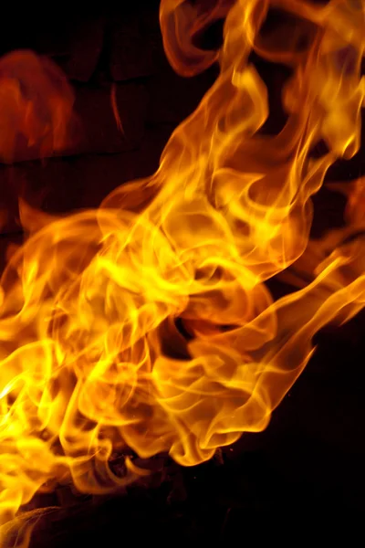 Fuego llamas fondo — Foto de Stock