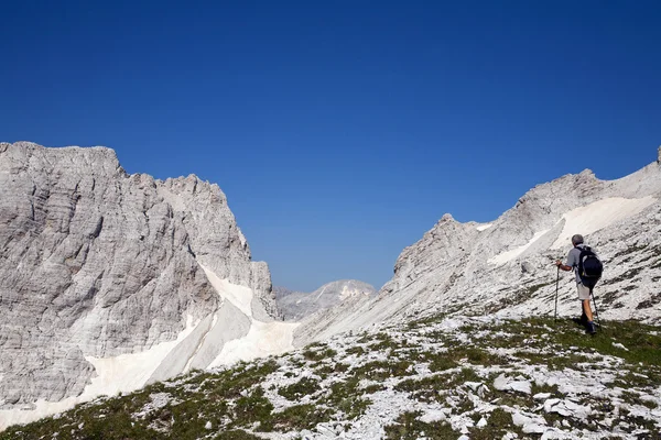 De hoogste piek op Albanese Alpen — Stockfoto