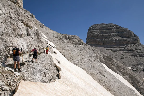 La vetta più alta delle Alpi albanesi — Foto Stock