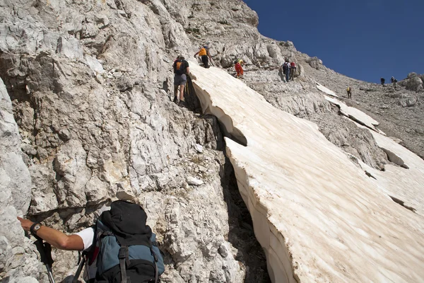 De hoogste piek op Albanese Alpen — Stockfoto