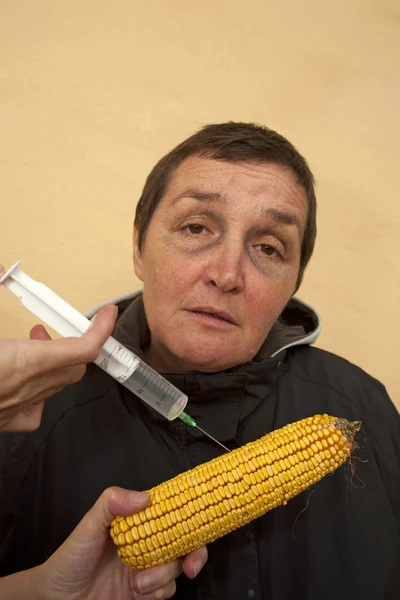 ГМО кукурудзи — стокове фото