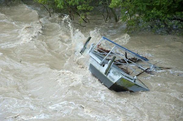 Embarcadero inundado — Foto de Stock