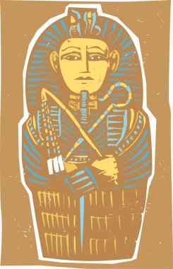 Egyptian Sarcophagus Color clipart