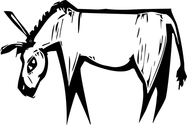 Burro. — Vector de stock