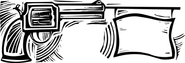 Pistola de broma — Vector de stock