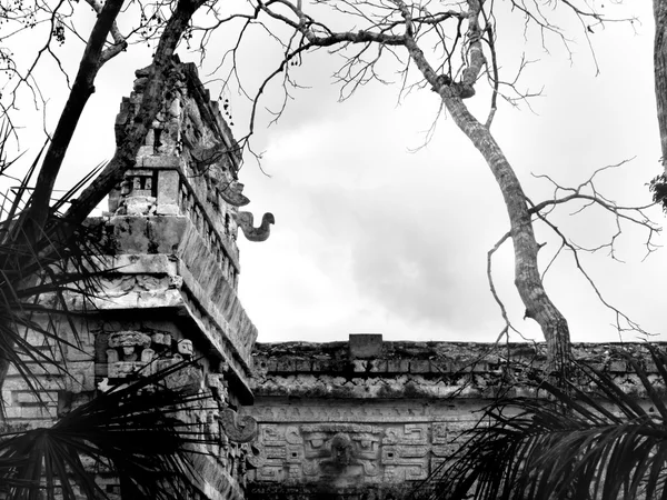 Masque Chichen Itza Maya Ruines Chac — Photo