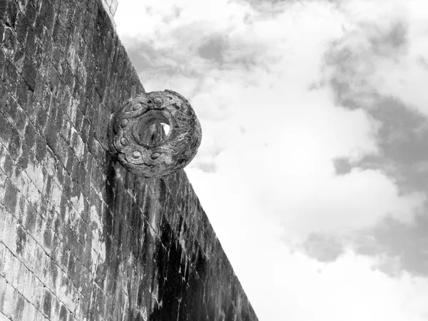 Chichén Itzá Maya bollplan — Stockfoto