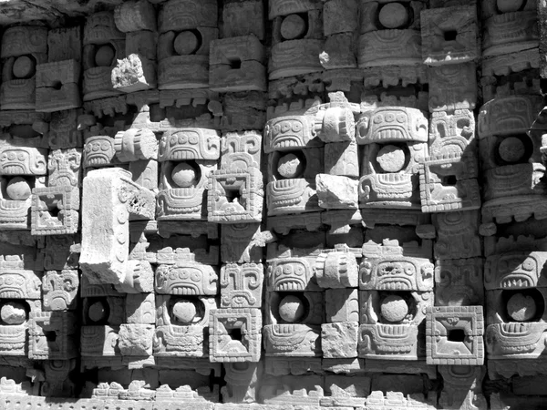 Kabah Maya harabelerini Chac maskeleri — Stok fotoğraf