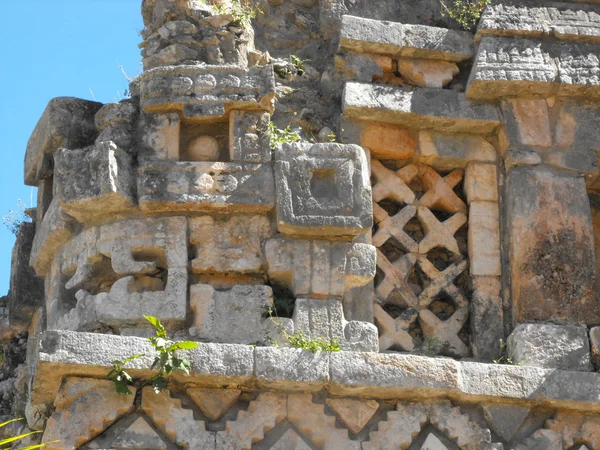 Labna Mayan Ruins Chac Máscara —  Fotos de Stock