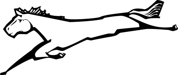 Laufpferd — Stockvektor