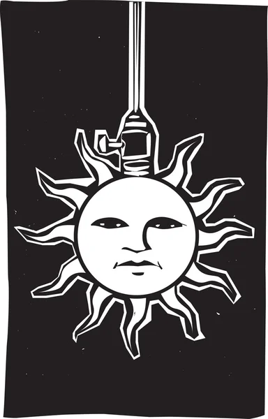 Lampa Sun — Wektor stockowy