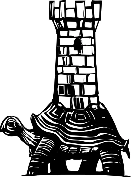 Черепаха башта — стоковий вектор