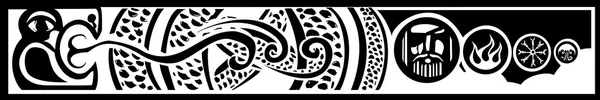 Serpent de Midgard — Image vectorielle