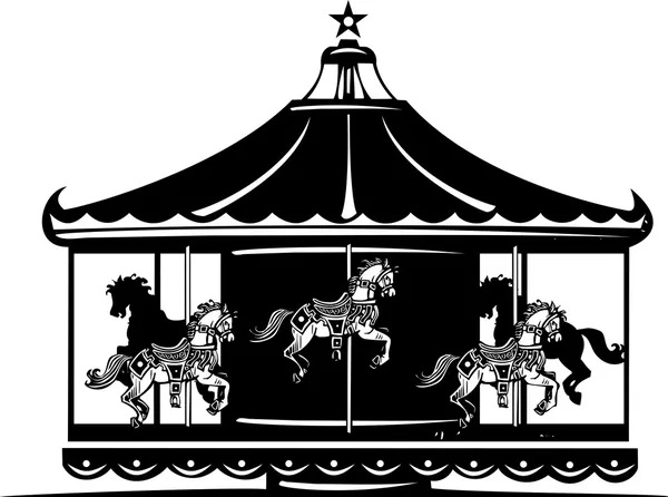 Carousel — Stock Vector