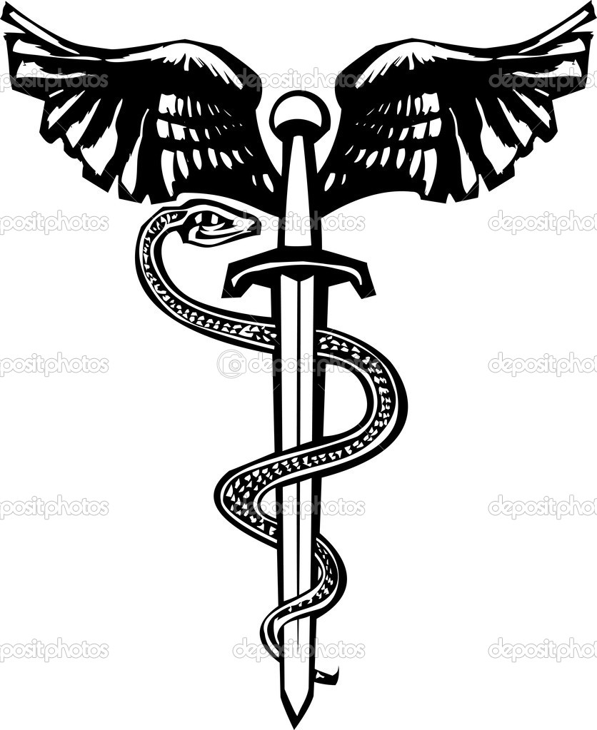 翼のある剣と蛇 ストックベクター C Xochicalco