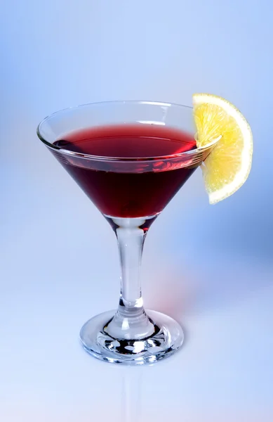 Cocktail drink in decorated glass — Stock Photo, Image