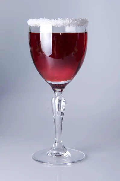 Glas Rotwein — Stockfoto