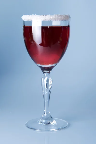 Glas Rotwein — Stockfoto