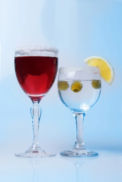 Glasses with cocktails — Stock Photo, Image