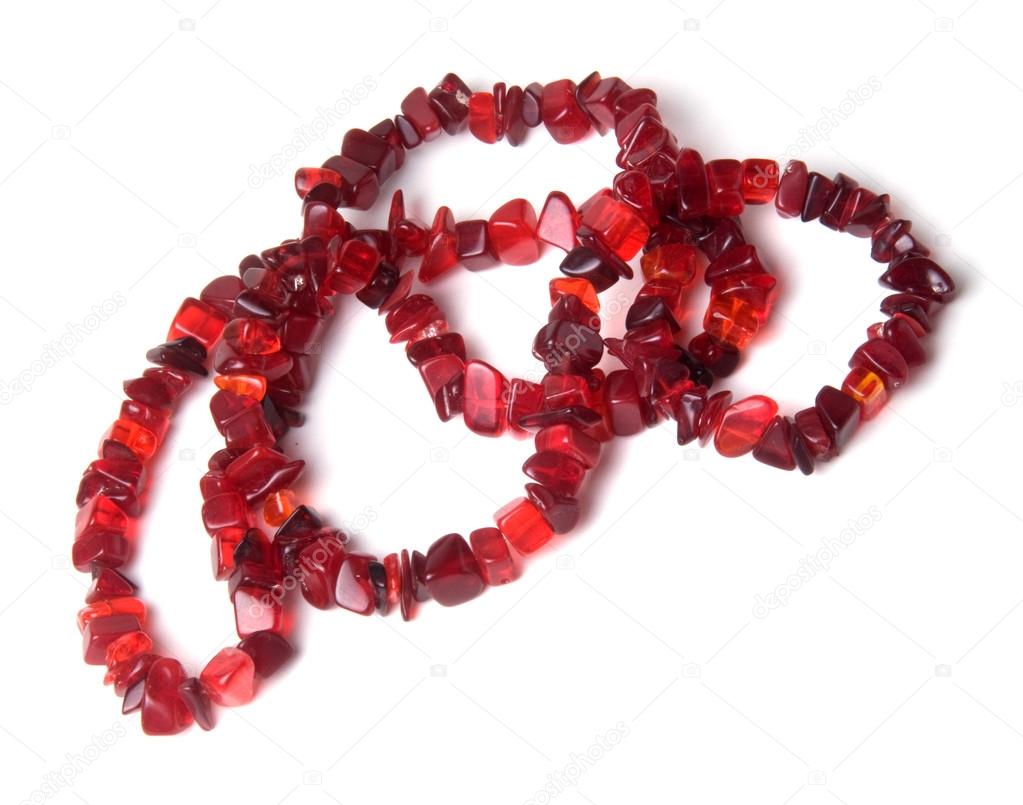 Beauty necklace with red stones