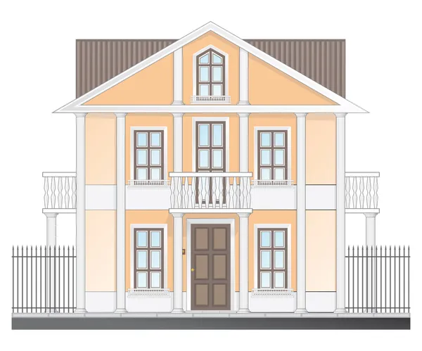 Vintage Victoriaanse huis — Stockvector