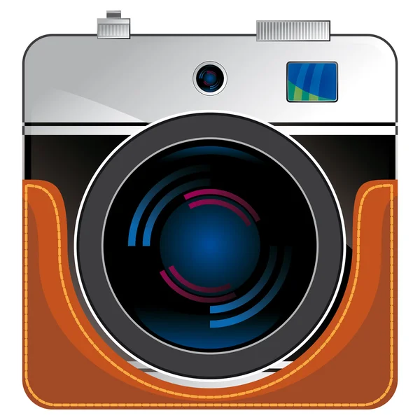 Foto fotocamera icona — Vettoriale Stock