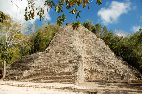 Forntida mayan pyramid — Stockfoto