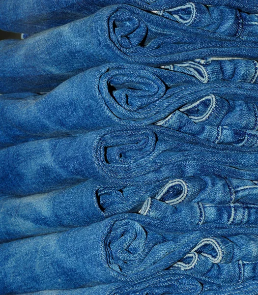 Stack of jeans — Stock Photo, Image