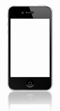 Smartphone similar to iphone clipart