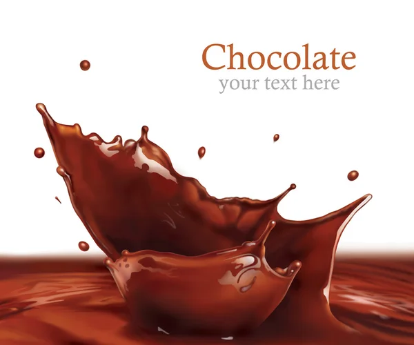 Salpicadura de chocolate — Foto de Stock