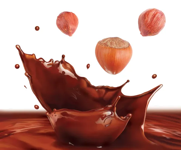 Salpicadura de chocolate — Foto de Stock