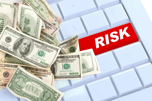 Risk online income not secure online purchases — Stock Photo, Image