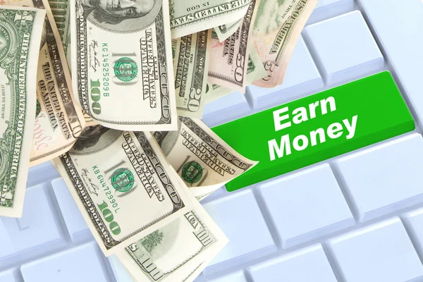 Earn money online — Stock Photo, Image