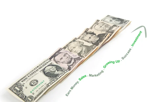 Всі США президентів США гроші валюти — стокове фото