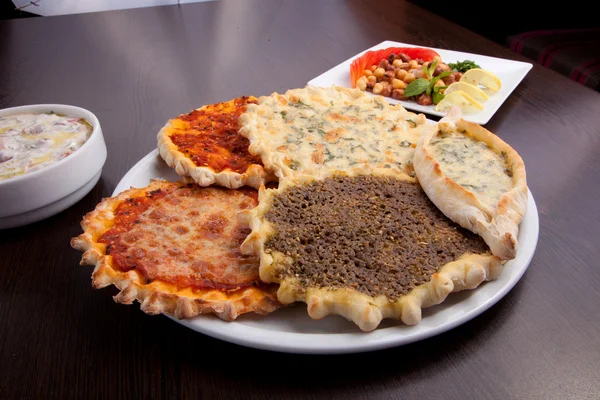 Oriental pizza plate — Stock Photo, Image