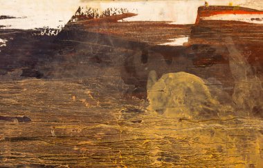 orijinal resim, petrol ve karışık teknik