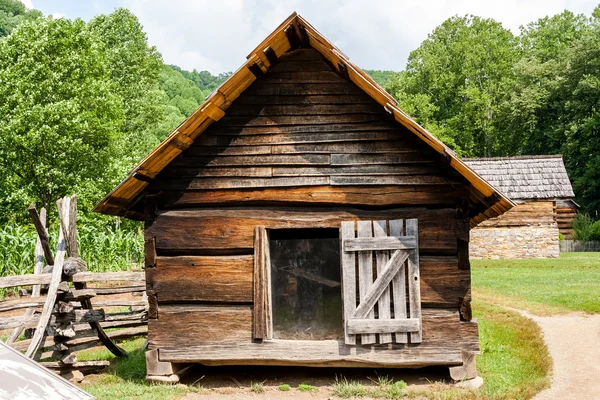 Blockhausbau — Stockfoto