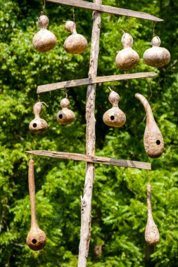 Hanging Gourd Birdhouses clipart
