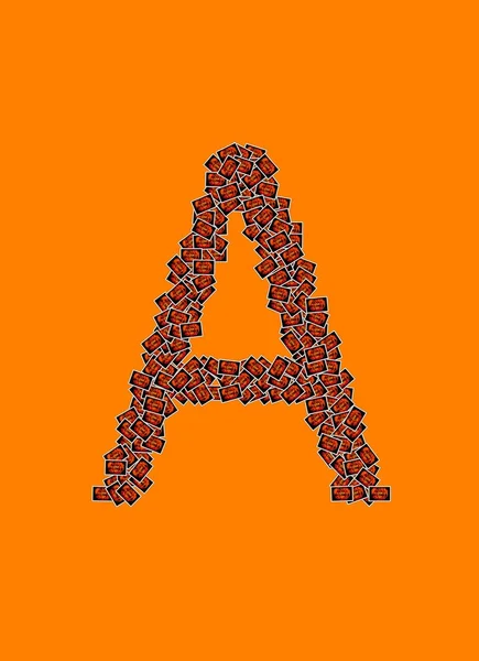 Happy halloween alfabet brev en — Stockfoto