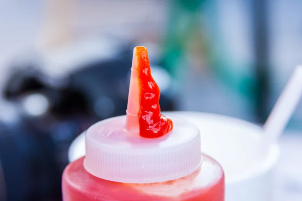 Oozing Ketchup — Stock Photo, Image