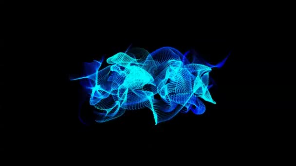 Абстрактний фон блакитної хвилі — стокове відео