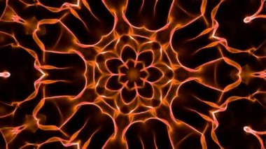 Altın kaleidoscope arka plan