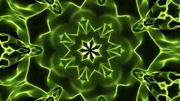 kaléidoscope vert fond 