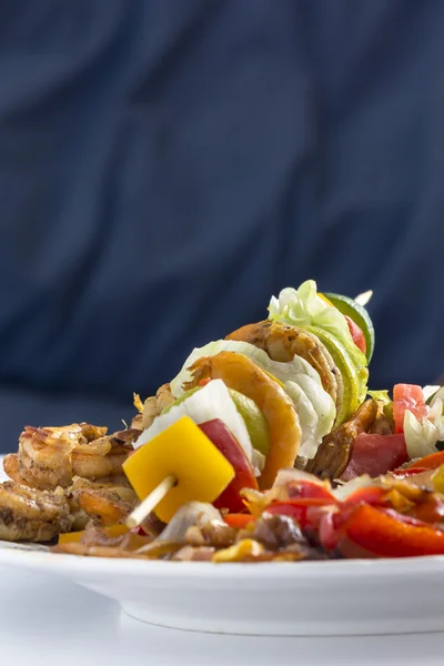 Krevety kebab — Stock fotografie